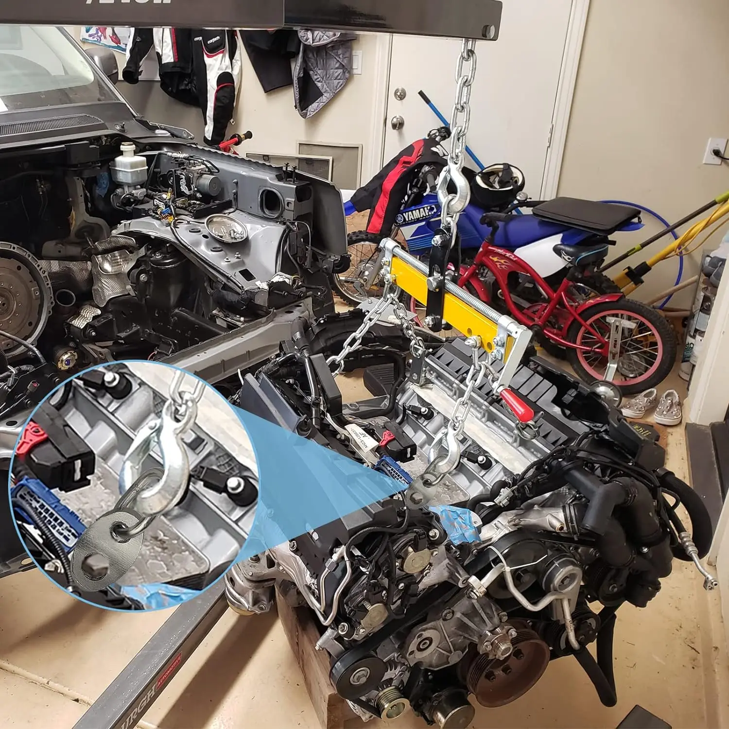 طقم رفع حلقة المحرك ، طقم رفع للسيارة والشاحنة ، ، ، 5500lbs ، بوصة ، 4 في كل مجموعة #5