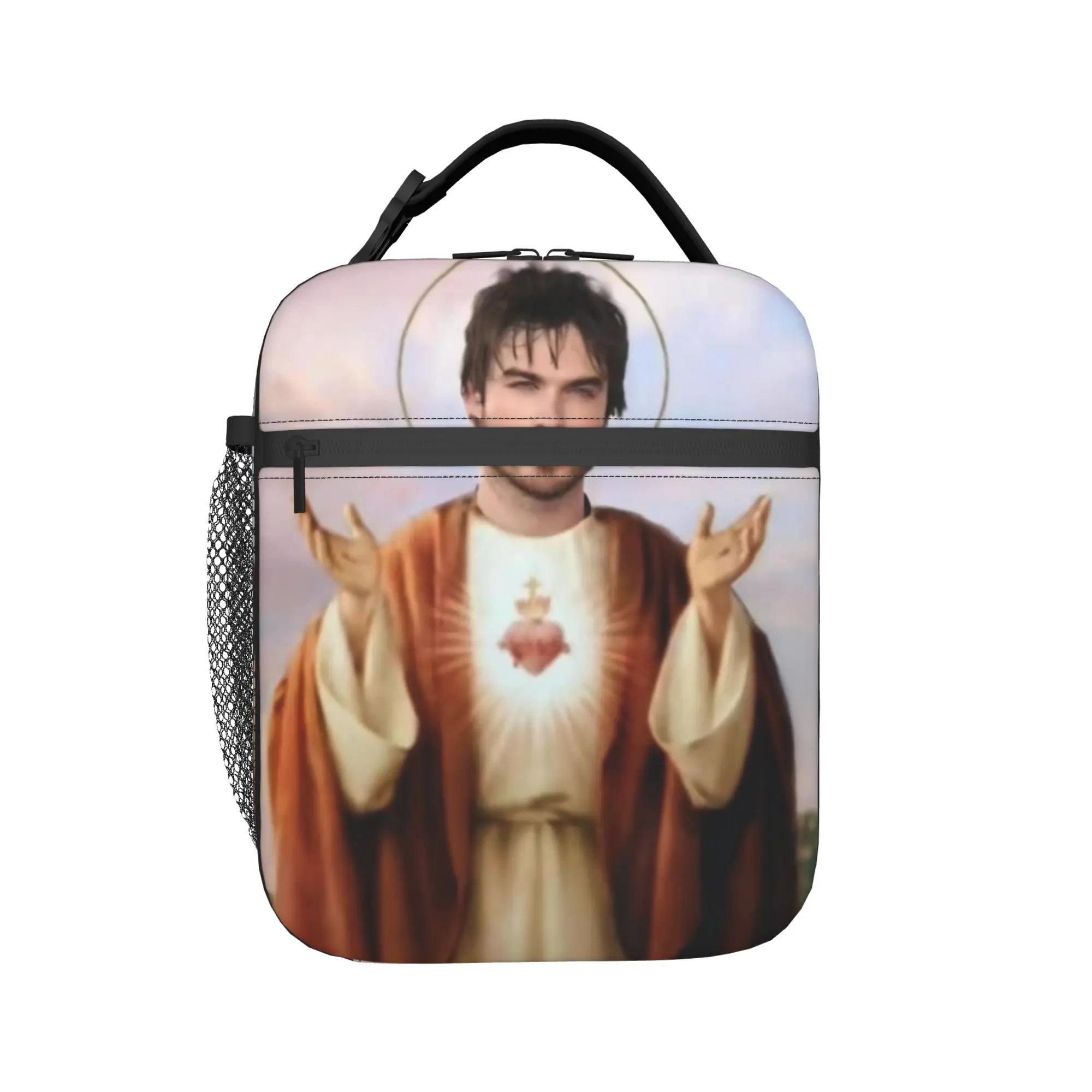 The Vampire Diaries Resuable Movie Lunch Bag For Men  School Graphic Lunch Box Retro Oxford Tote Food Bags