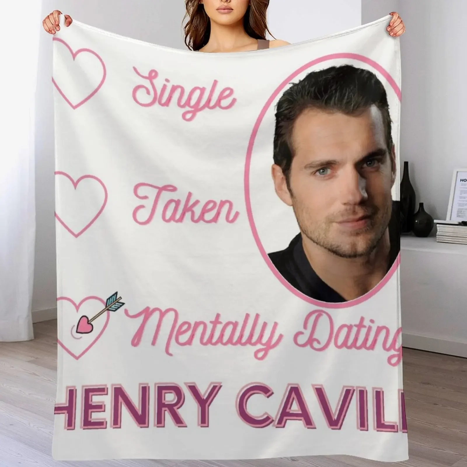 

New Mentally Dating Henry Cavill Throw Blanket Warm Comfortable Blanket for Office Napping