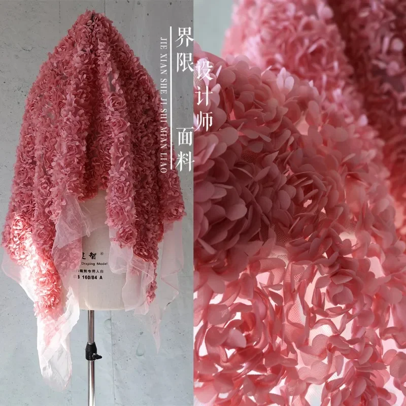 

Плиссированная шифоновая сетчатая ткань Креатив для одежды Платье Модельер Ручная работа Diy Швейный материал Ткань Оптовая продажа