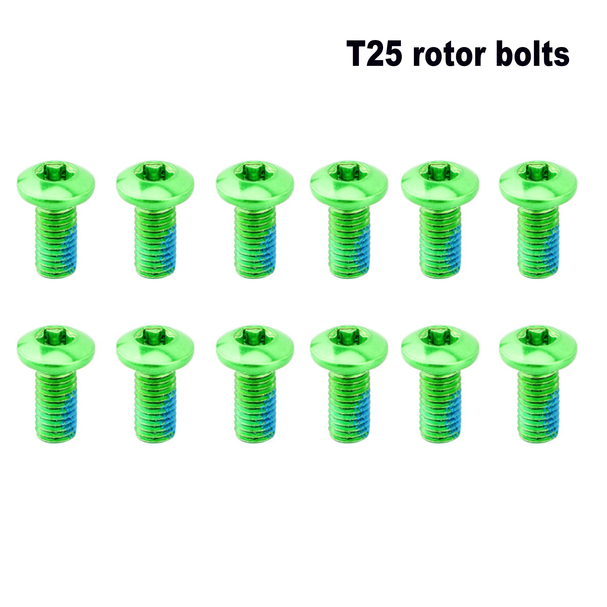 12 teile/satz Fahrrad Bremsscheibe Schrauben, Edelstahl MTB Fahrrad T25 Torx M5x10mm Schrauben für Mountainbike Scheibenbremsen – Detail 6