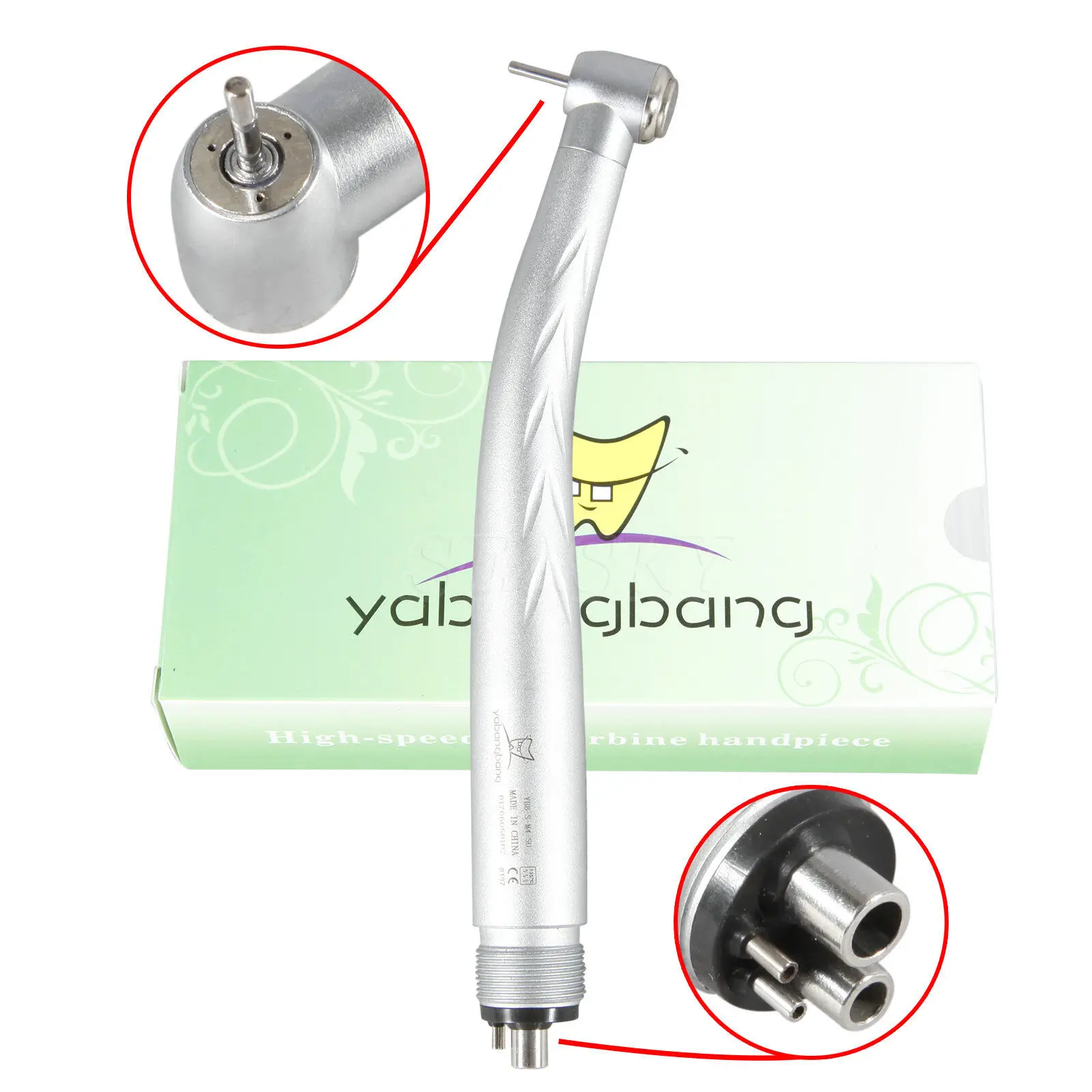 

3 Way Water Spray Dental High Speed Handpiece 4 Holes Push Button Turbine Fit NSK Pana Max