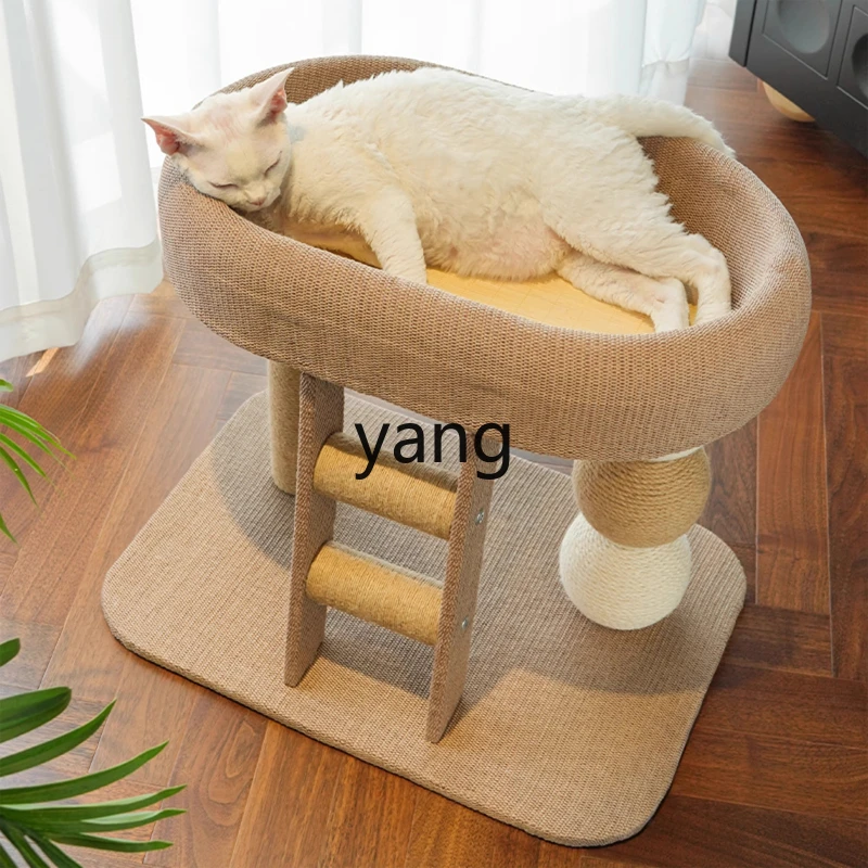 

LZR small apartment does not occupy a small sisal cat scratching board column cat toy
