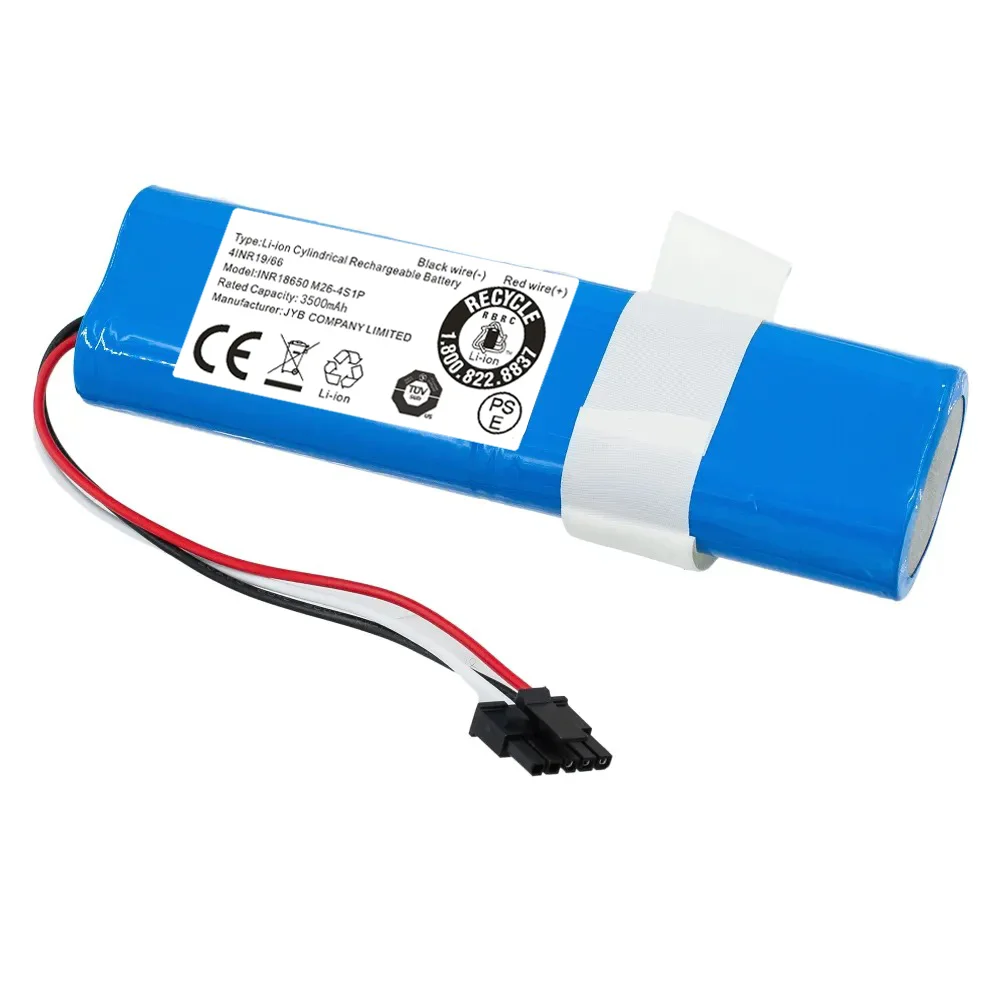 

14.4V 3500mah Rechargeable battery For Xiaomi Mijia Robot Vacuum Mop 3C 2S P XMSTJQR2S STYTJ02YM Sweeping Mopping Vacuum Cleaner