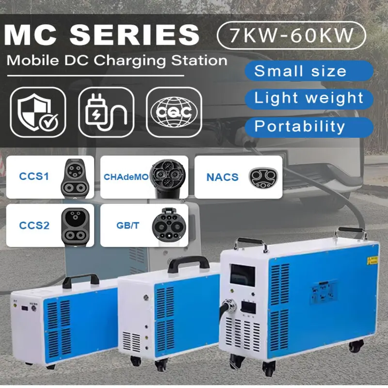 CCS1 CCS2 GBT ChadeMO 7kW 20kW 30kW 40kW 60kW AC To DC EV Charger Point Mobile Fast Charging Station