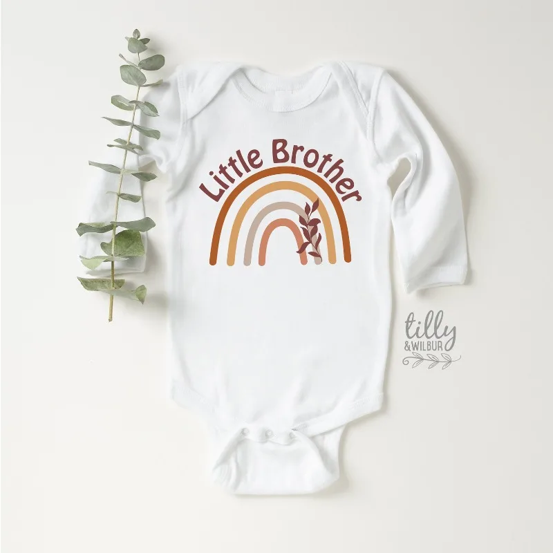 Combinaison arc-en-ciel Little Brother pour nouveau-né, cadeau de naissance, tenue miracle