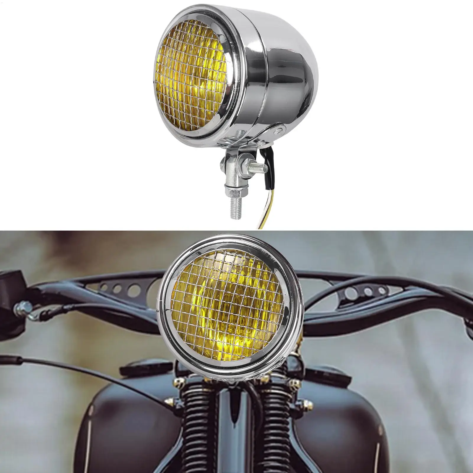 Vintage Motorcycle Headlight Vintage Long Lasting High Visibility Restoration Lamp Retro Motorcycle Headlamps For Bike Riding