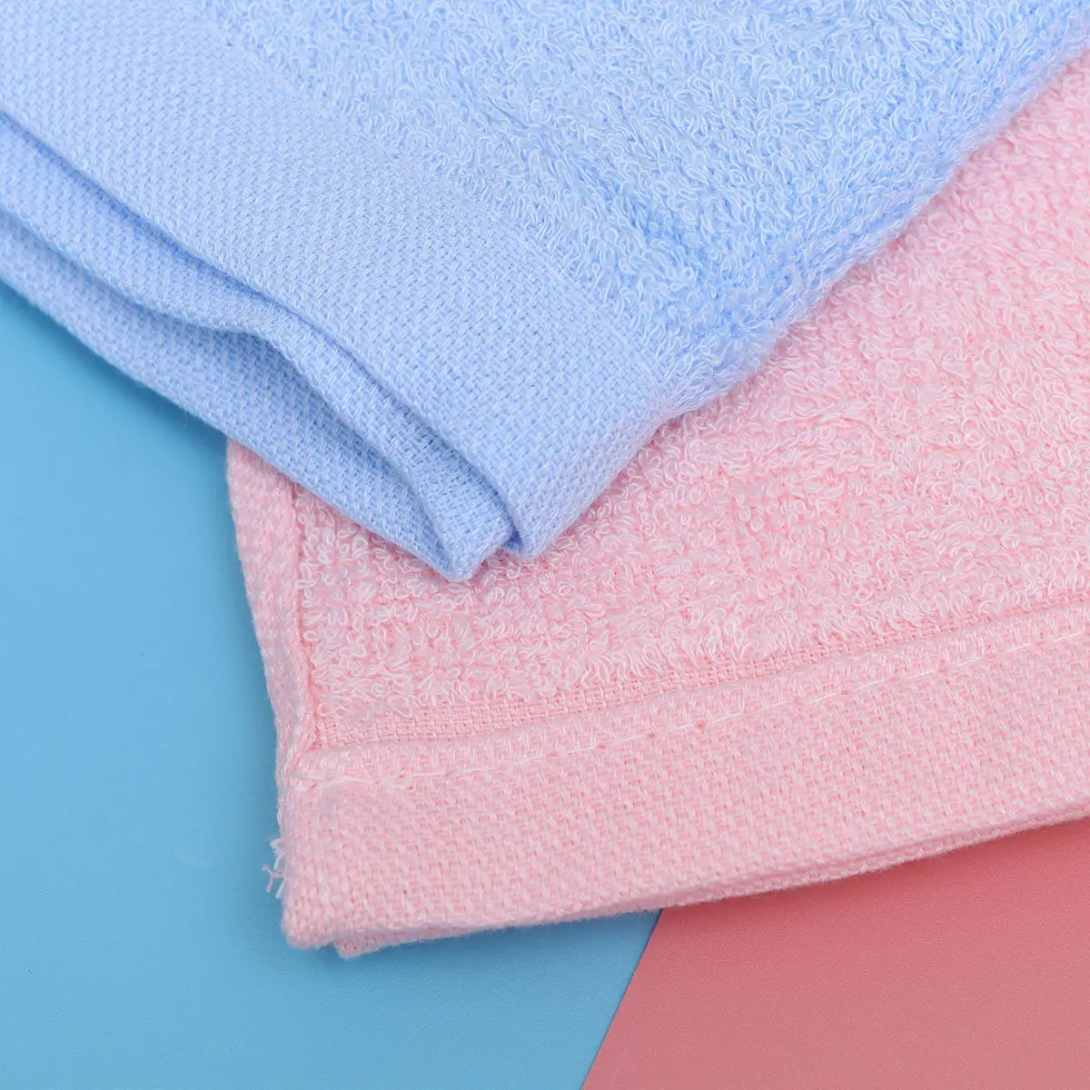 5Pcs Bamboo Fiber Muslin Burp Cloths Baby Bibs Super Soft Absorbent Quick Dry Pre Washed Airy Healthy for Infants Baby Washcloth