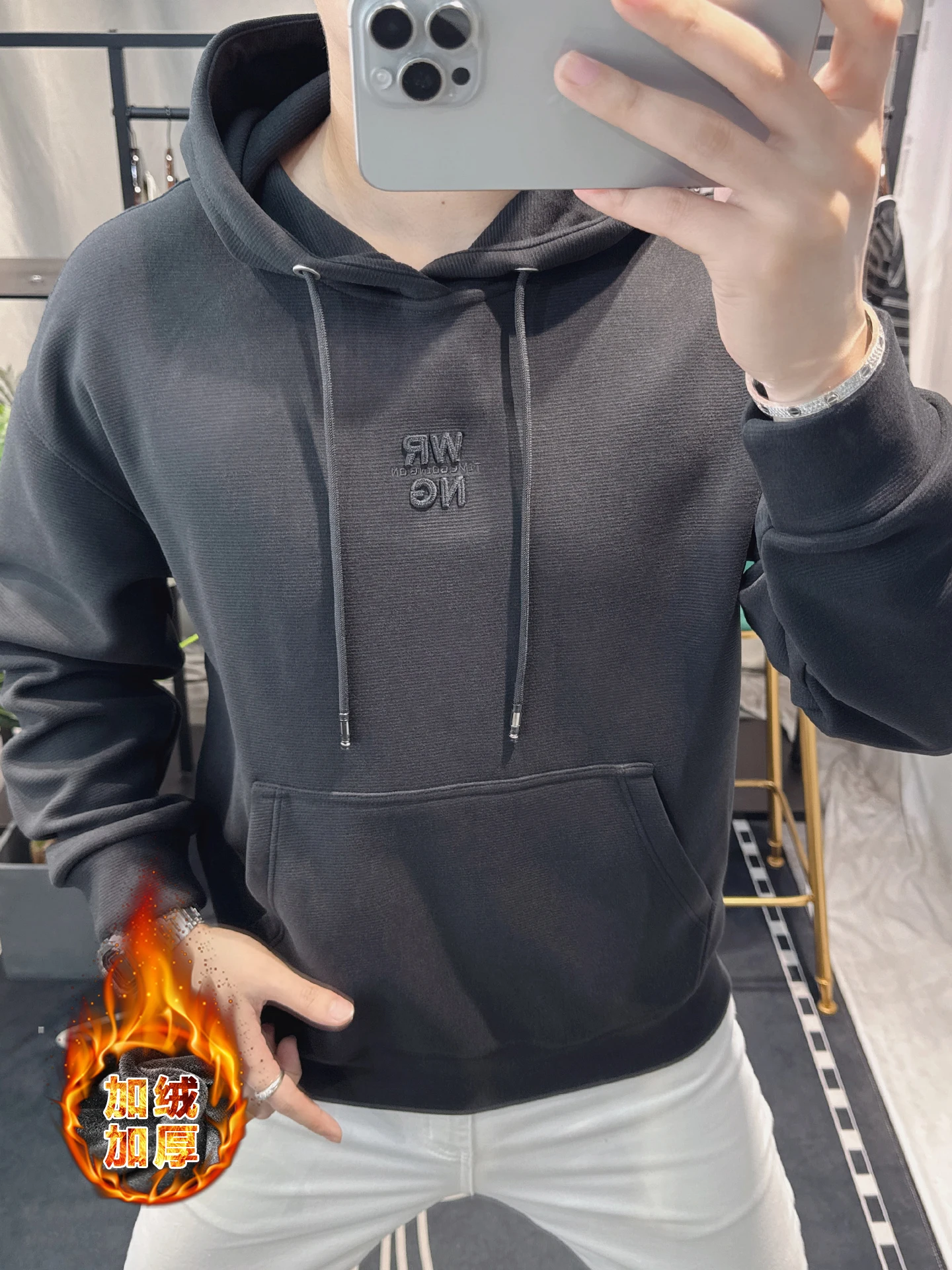 

Мужская толстовка American Sle: утепленная, свободного кроя, универсальная, новинка 2025 года, модный бренд, премиум-качество, верхняя одежда, повседневный стиль