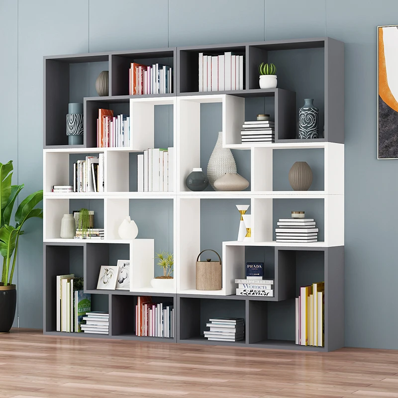 Simples, combinação, estante, treliça, simples, estante, chão, quarto