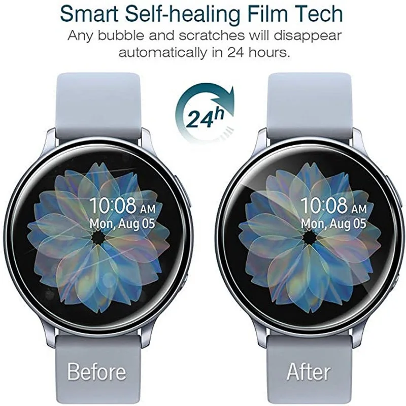 for Samsung Watch Active 2 44MM 40MM Screen Protector Full Protective Film for Samsung Galaxy Watch Active 2 Cover Foil