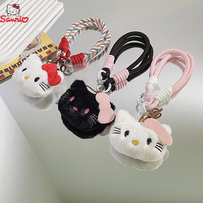 Sanrio Hello Kitty Mini Plush Doll Pendant Girl Cartoon Phone Chain Backpack Pendant Decoration Children Toy Girl Birthday Gifts