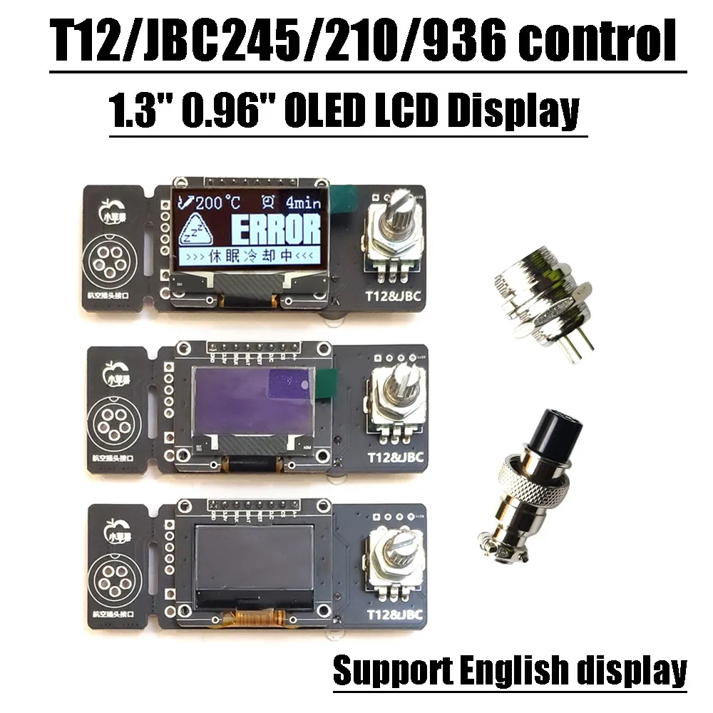 Placa de Controle T12 0.96 Display Oled Jbc245 210 936 Controlador de Estação de Solda de Ferro de Solda Elétrica Digital f 12v 24v Hakko