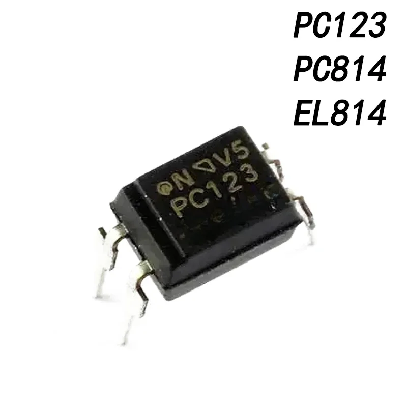50 unids/lote PC123 EL814A EL814 DIP4 PC814 PC814A optoacoplador