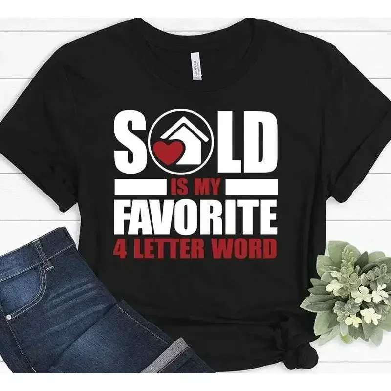 Funny Real Estate Agent Idea Realtor Life Closing Sold T shirt