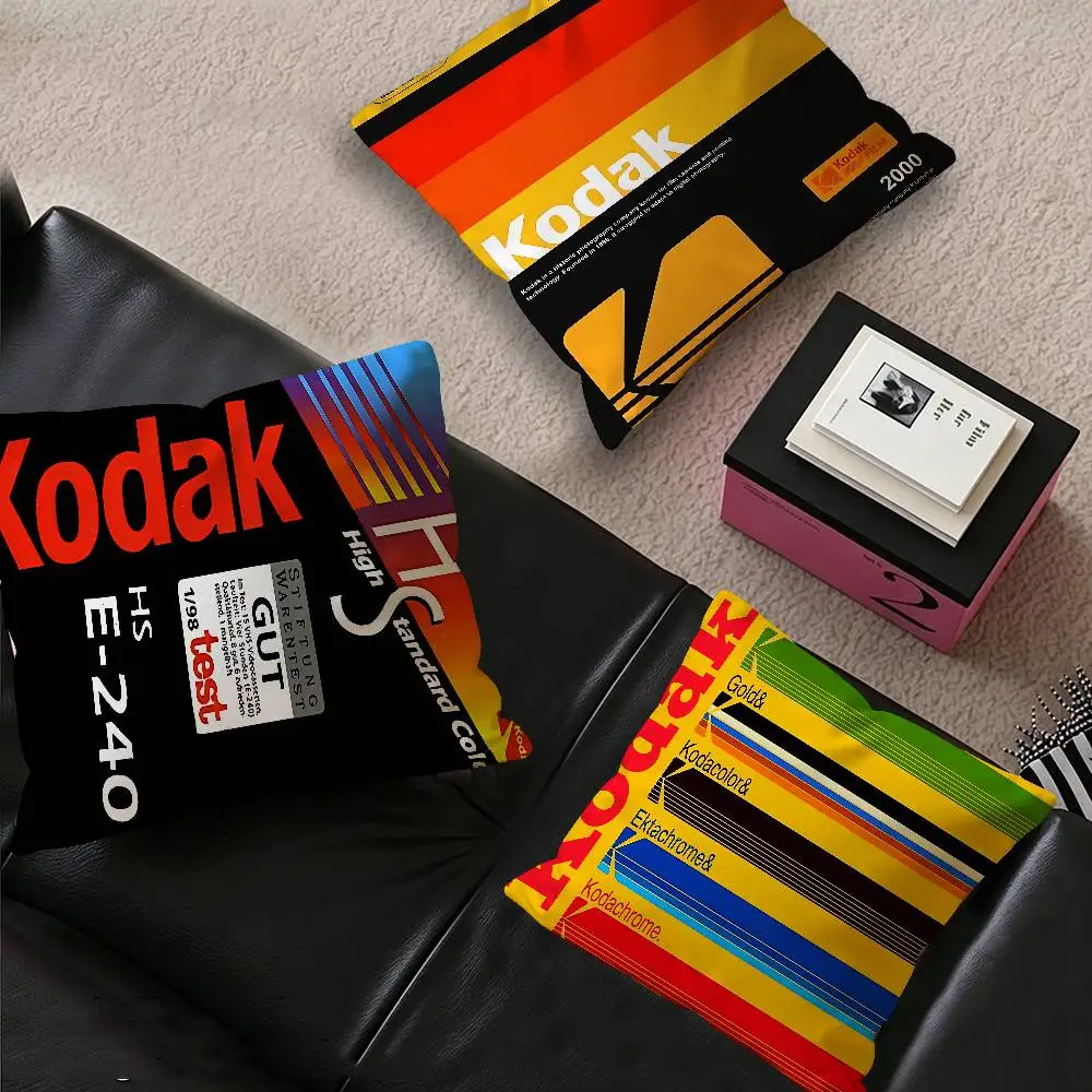 K-Kodak Camera Brand Pillow Gift Home Office Decoration Bedroom Sofa Car Cushion Cover case 45x45