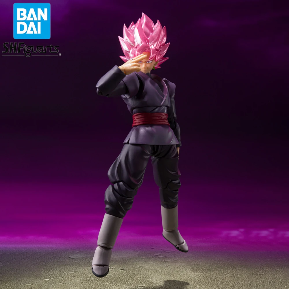 

In Stock Original Bandai SHFiguarts Dragon Ball Super Black Goku Action Figure Anime Model Collectible Boxed Dolls Toy