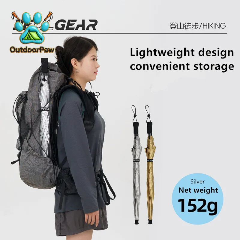 3F UL GEAR Ultralight Hiking Umbrella, Sun & Rain Cover, UPF 50+ Compact Travel Gear for Backpacking & Outdoor Activities