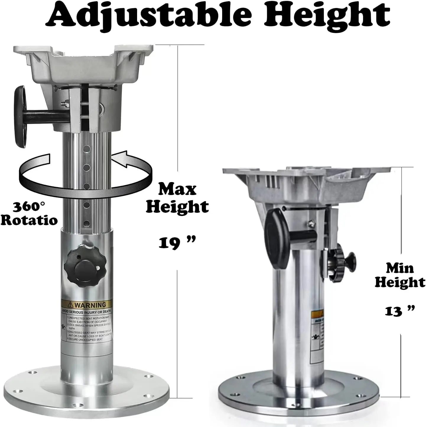 Boat Seat Pedestal Boat Seats and Bases  for Locking Captain Chair