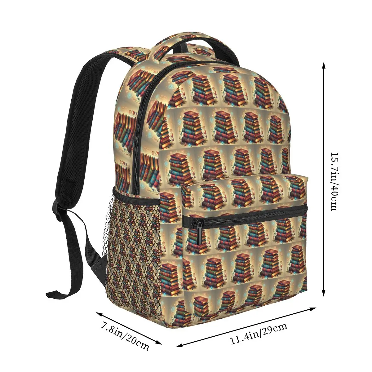 Ancient Book With Glowing Magic Spells Backpack Hot Sale Daypack Boys Girls BookBag School Bag Shoulder Bags for Men Women
