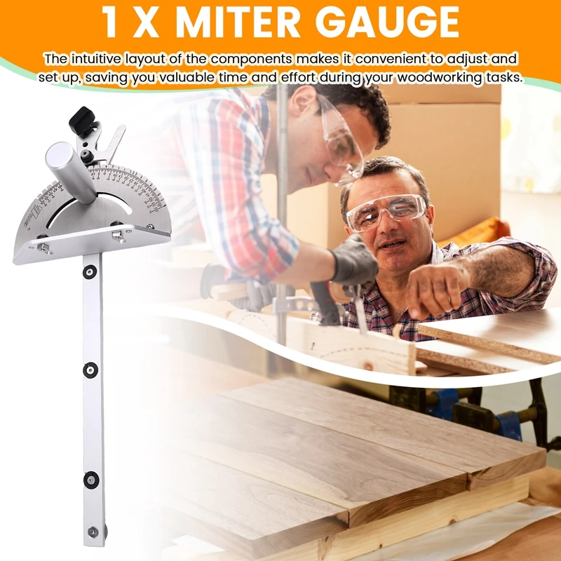 Miter Gauge Aluminum Handle Benches Table Saw  Router Miter Gauge Sawing Assembly Ruler Woodworking Tools