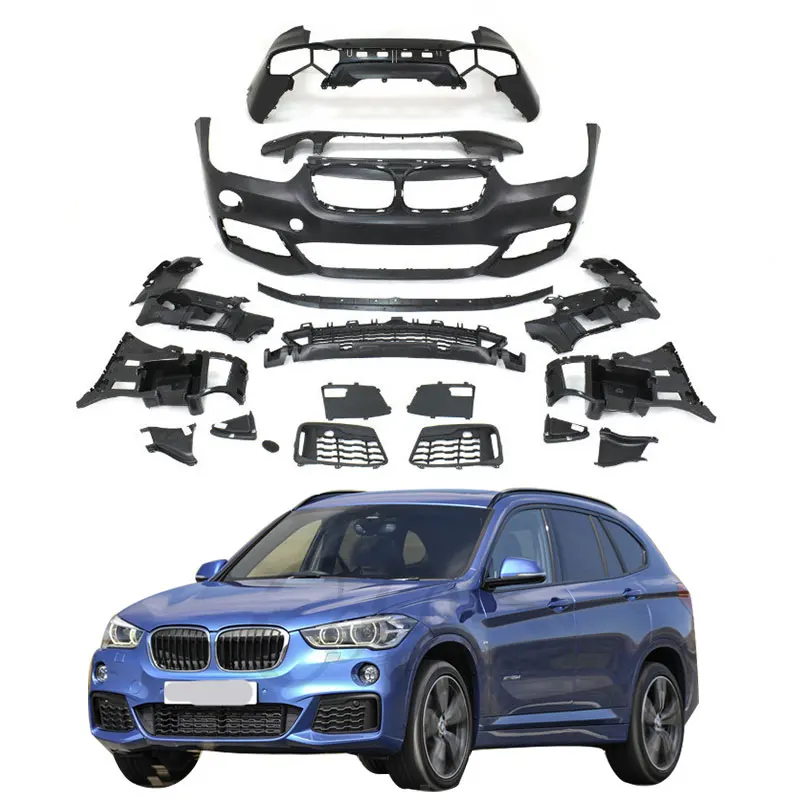 2014Y- BM X1 F48 upgrade to MT style PP material car auto body kit bumpers parts accessories for BMW X1