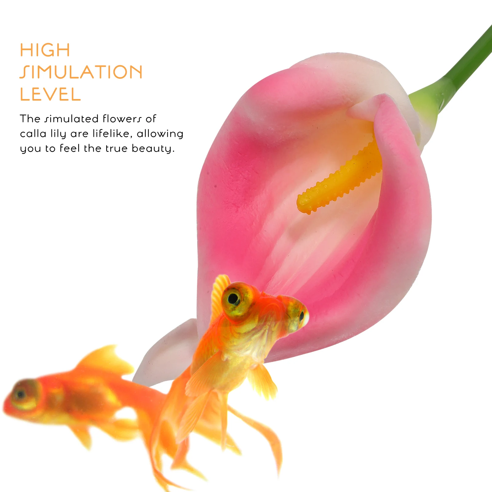 

2pcs Artificial Flowers Lily Simulation Suction Cup Home Decor Durable Plastic Flower Arrangement Indoor