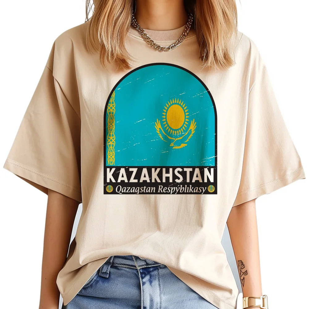 

Kasachstan t-shirts women Japanese t-shirts girl 2000s y2k clothes