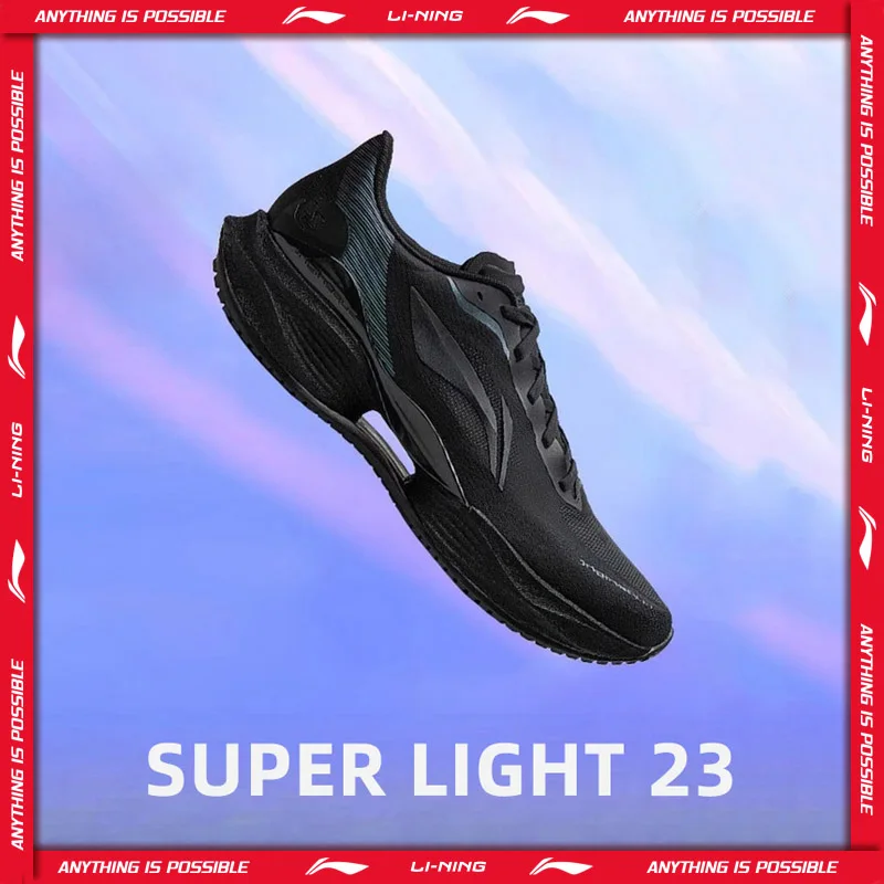 Scarpe da corsa leggere SUPER LIGHT 23 da uomo Li-Ning BOOM Traspiranti, durevoli, stabili e confortevoli, scarpe da ginnastica per jogging quotidiano ARBW017