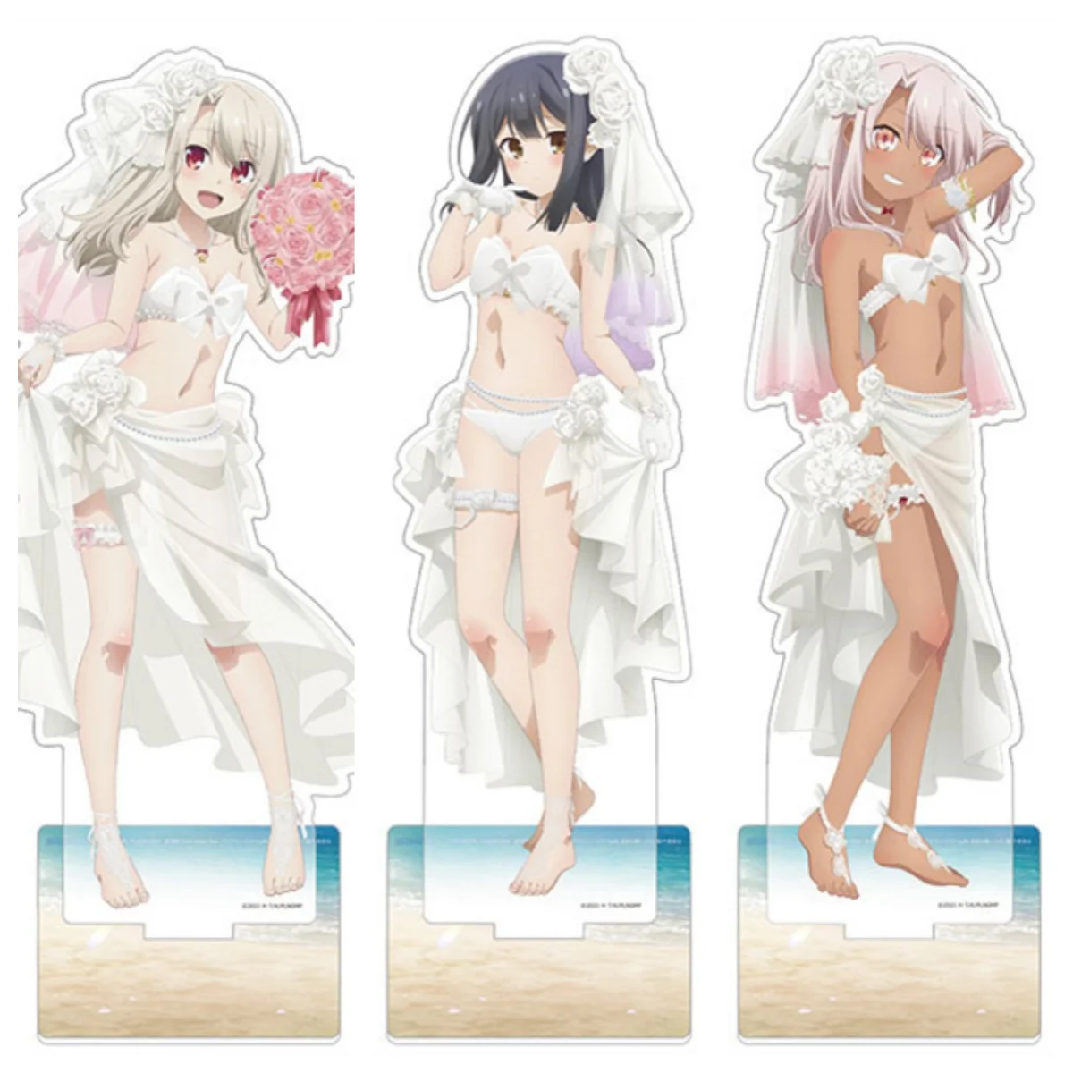أنيمي مصير kaleid بطانة فستان الزفاف ملابس السباحة سلسلة الاكريليك الدائمة علامة سطح المكتب زخرفة الأصدقاء هدايا عيد الميلاد 15 سنتيمتر