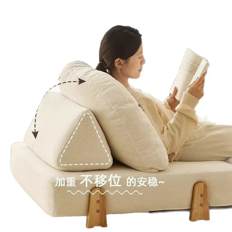 Tofu block sofa Fabric sofa Small apartment combination module bed Leisure recliner Living room Rental house sofa
