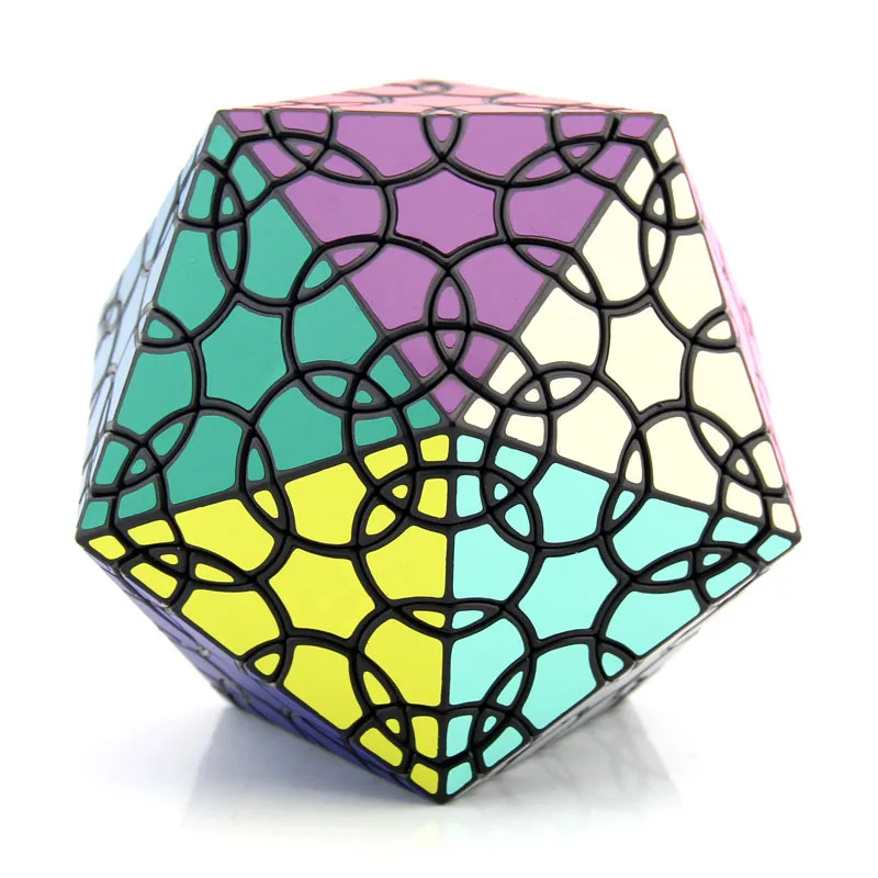 VeryPuzzle Icosahedral Clover Cube Black Body High Difficulty Shaped Cube Children's Puzzle Toys