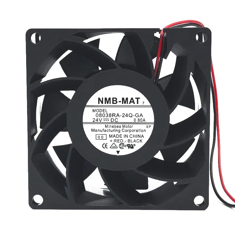 

80*80*38MM 08038RA-24Q-GA 24V 0.80A 8038 8CM Inverter Large Air Volume Cooling Fan