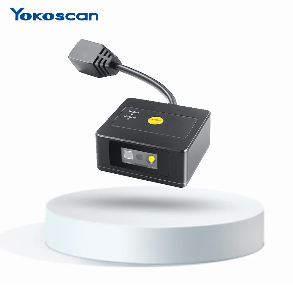 Escáner de código de barras Qr con cable USB de mano 1D 2D Escáner de código de barras con disponibilidad en stock