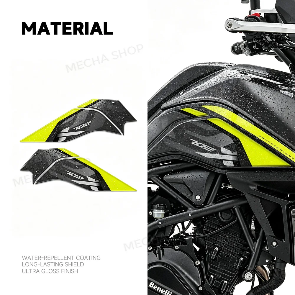 For Benelli TRK 702 X 2023 2024 2025 3D Resin Sticker Protection Kit Motorcycle Accessories
