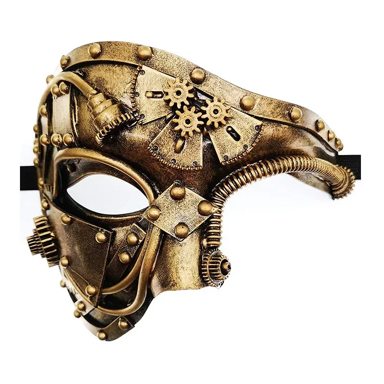 Party Cool One Eye Mask Masquerade Party Halloween Mask Cosplay Mask Carnival Steam Carnival Steam Masque Cyberpunk Mask