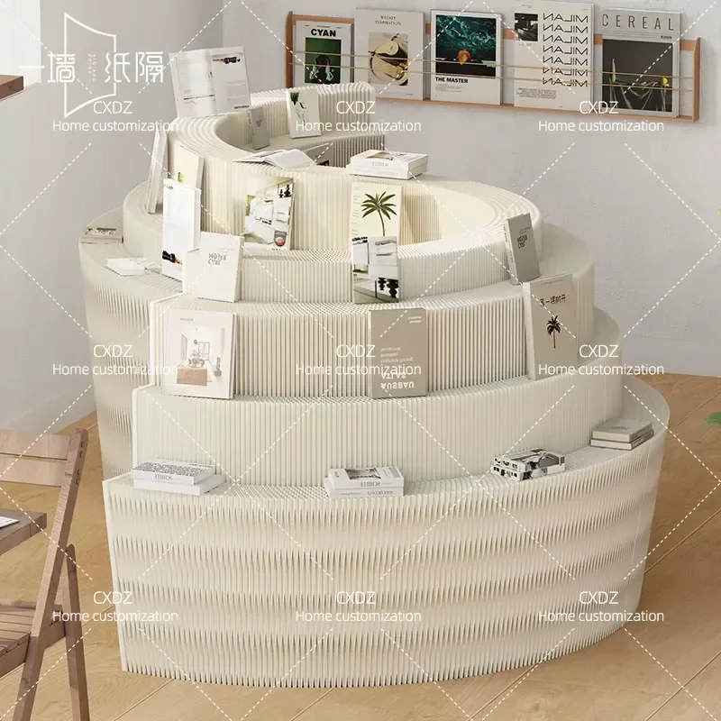 Multi Layer Long Strip Display Shelf Cabinet Window Showcase Stand for Mobile Phone Storage Special Shaped Nakajima Style