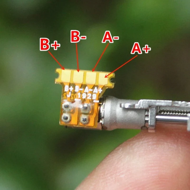 1 peça mini 5mm 2 fases 4 fios precisão metal caixa de engrenagens motor de passo ultra-micro 5mm curso atuador linear