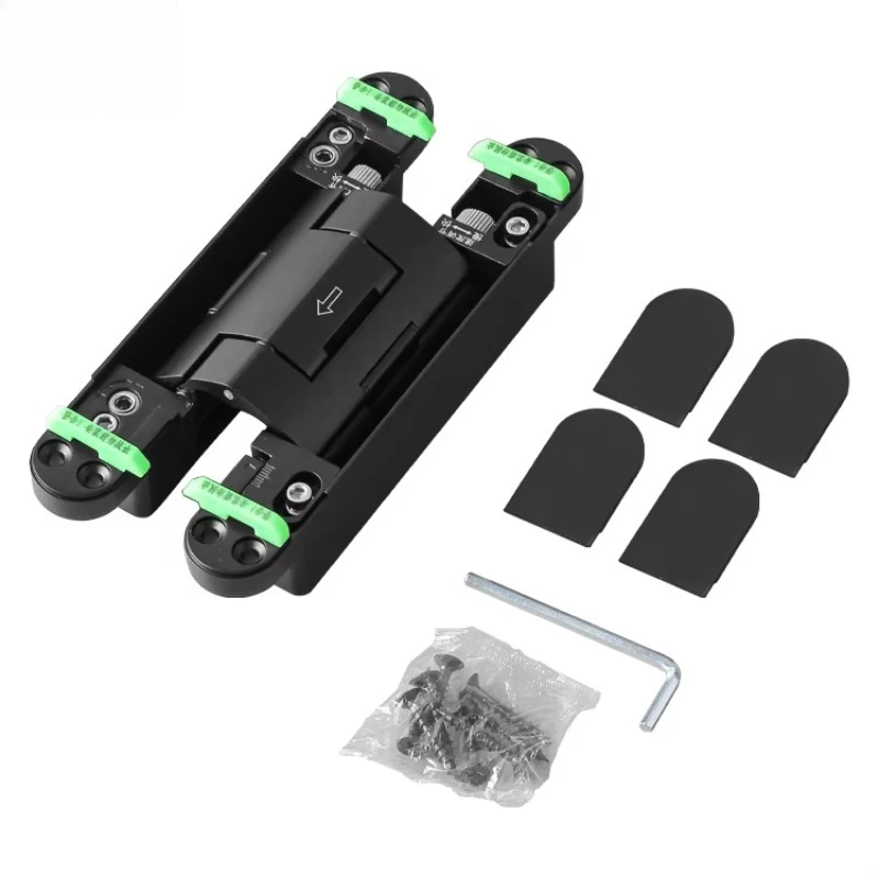 180 Degree 3D Adjustable Hidden Invisible Door Hinge Heavy Duty Automatic Soft Close Hydraulic Buffer Hinge Modern