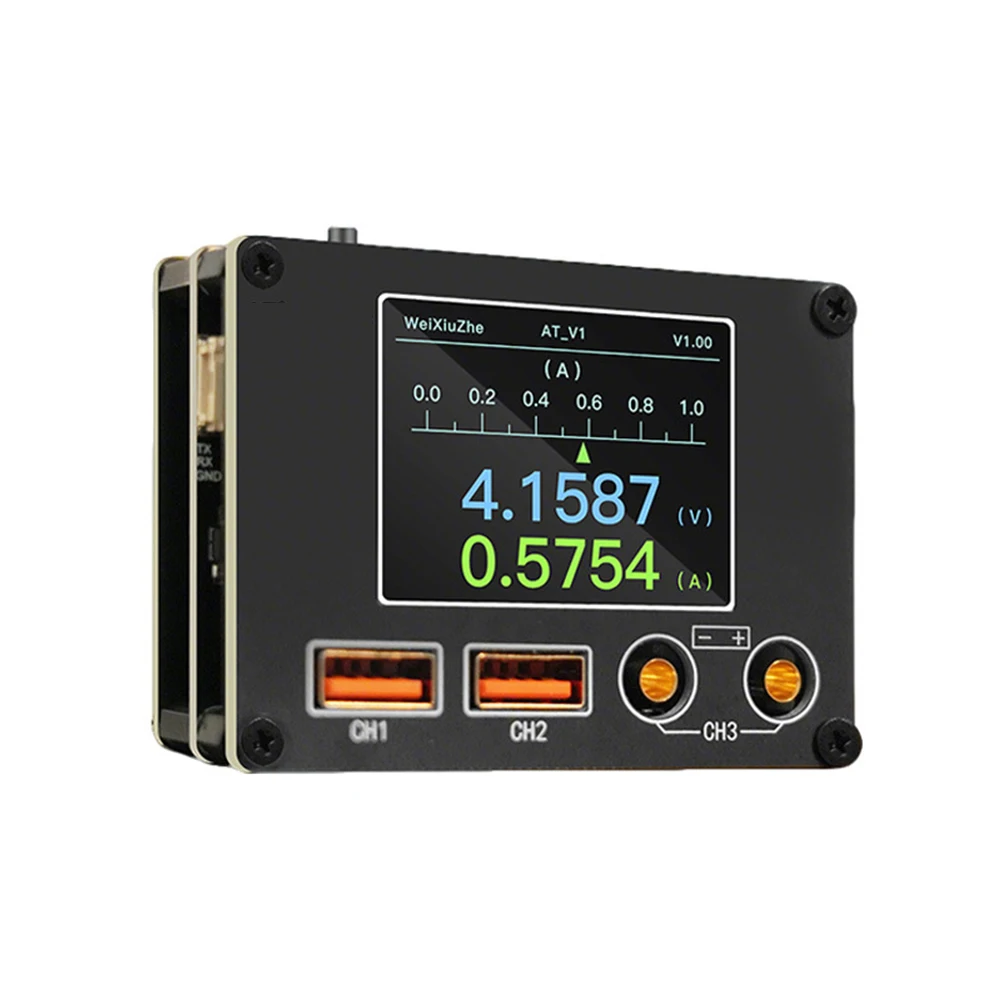 

Мультиметр ATV1 для измерения тока и напряжения, диапазон 0–36 В с индикатором шкалы тока для диагностики устройств Android