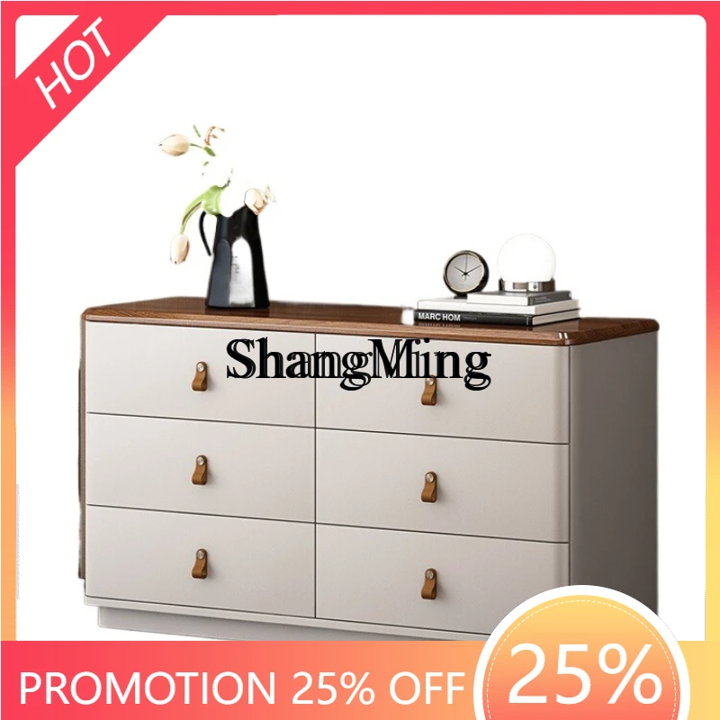 

SM Household Wall Drawer Cabinet Bedroom Bedside Storage Locker Modern Simple Locker