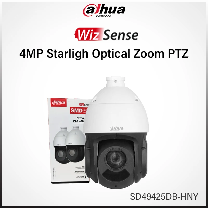 Dahua Original SD49425DB-HNY 2026 New 4MP 25x Optical Zoom Starlight IR Network PTZ Camera Face Detection Perimeter Protection