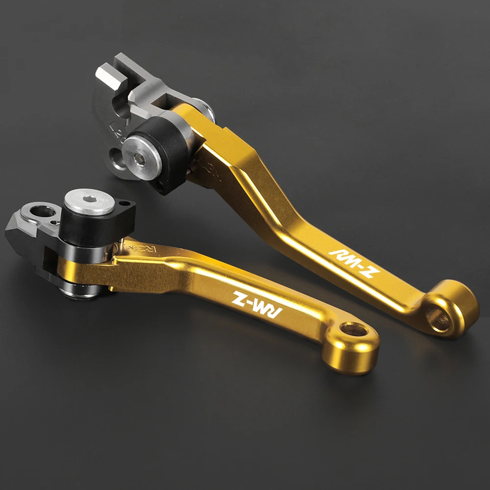 For suzuki RMZ250 2004 RMZ 250 2005-2006 2007-2018 RMZ450 2005-2018 RMZ 450 Motorcycle Pivot Clutch Brake Levers Dirt Bike Lever