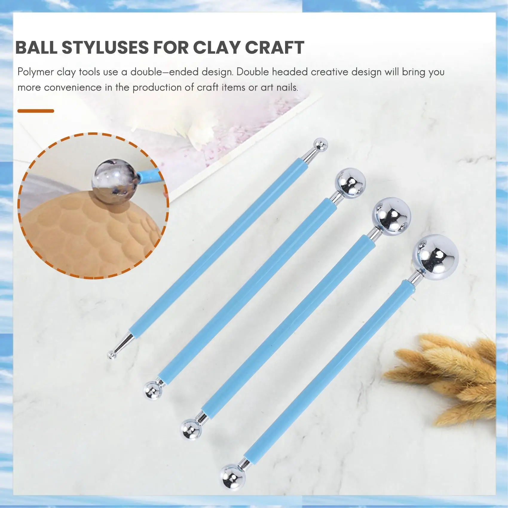 

Flash Trend 10-компонентные инструменты для нанесения точек, стилусы с шариками для рисования мандалой, поделки из керамической глины, тиснение искусства