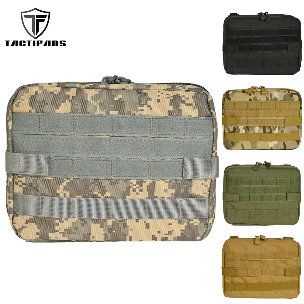 Hunting Admin Pouch MOLLE Tactical Medical EDC EMT Utility Tool Shell Design Pack Attachment Bag Elastic Loop Waterproof Pocket