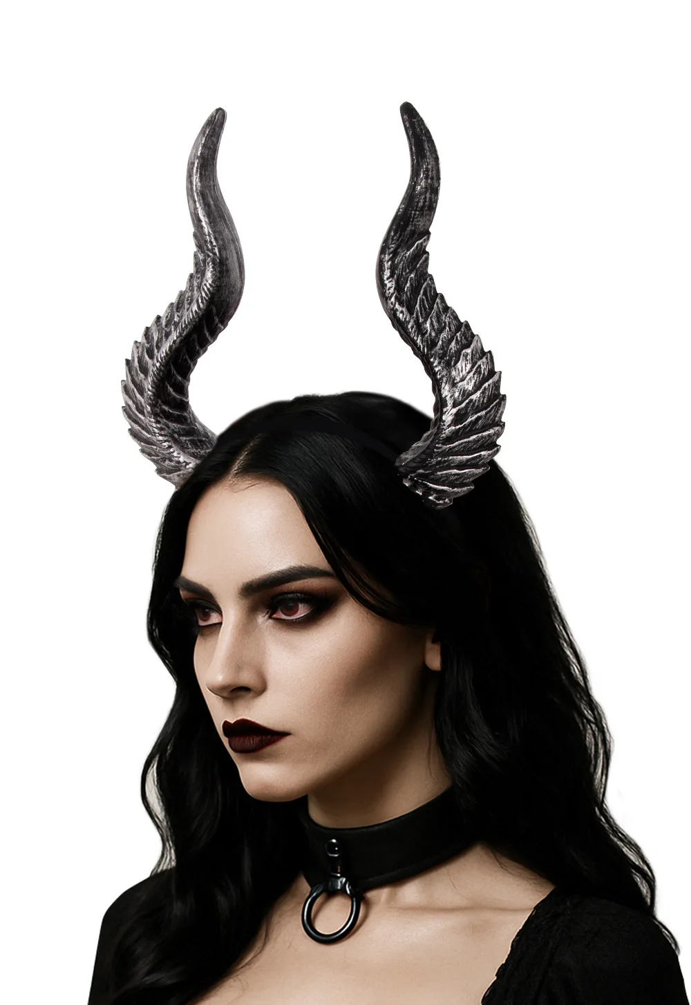 2025Halloween Cosplay Teufelshorn Haarreifen DIY Montage COS Haarschmuck Requisiten Dämon Ochse Verformbares Horn – Detail 20