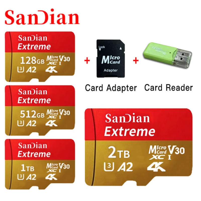 

Original 1TB Micro TF/SD Card Memory Card 128GB 256GB 512GB Mini Memory Card Class10 For Camera/Phone 2024 NEW For Camera