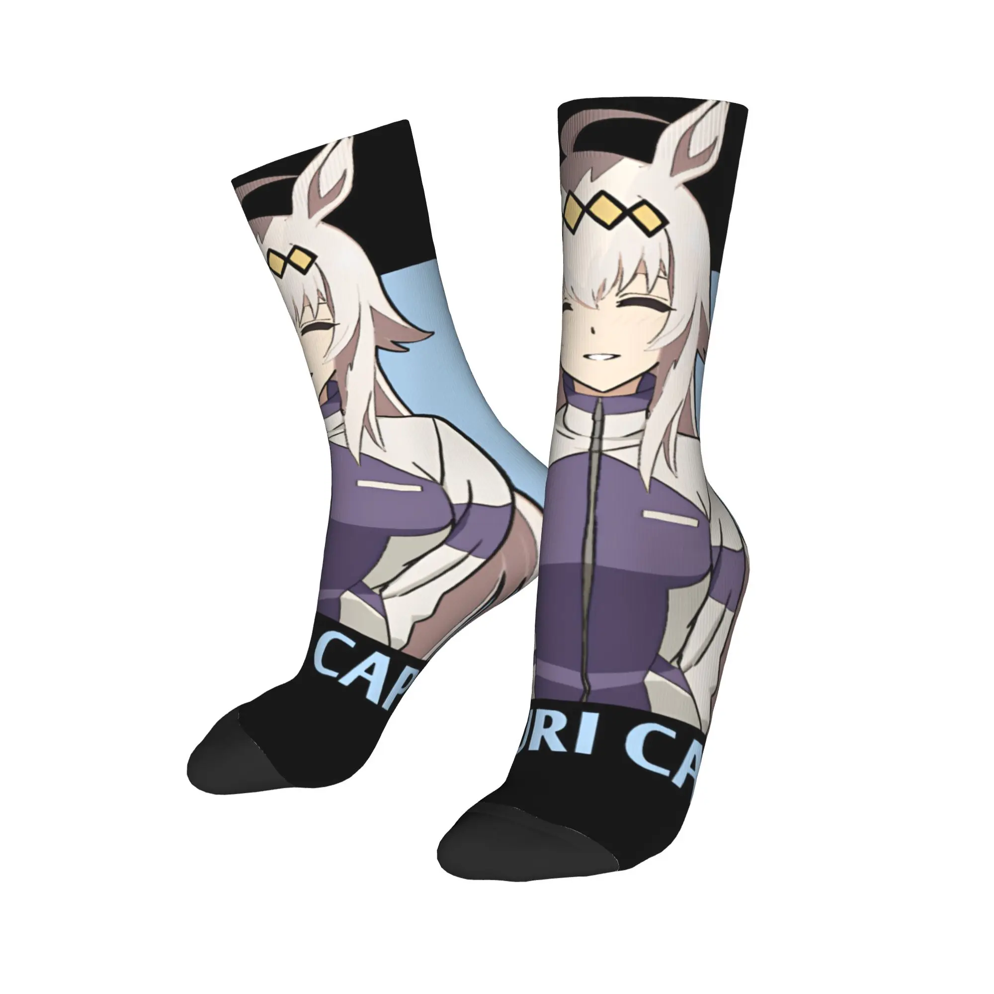 

Носки Oguri Uma Musume, мужские и женские, из полиэстера, повседневные, необычные, для весны, лета, осени, зимы, средней длины, подарочные