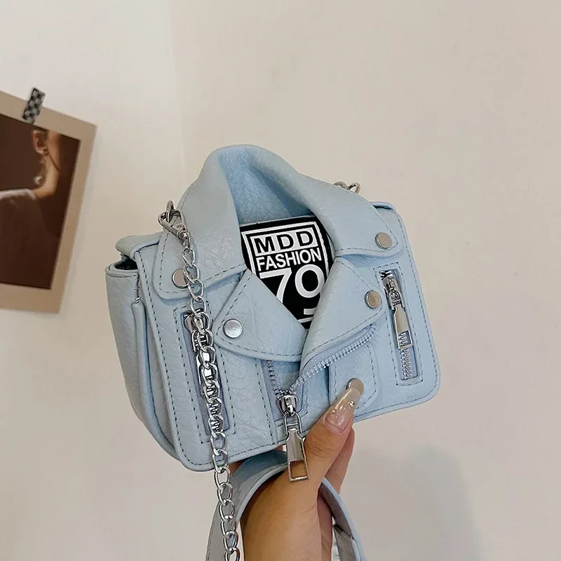 Suit Crossbody Bag Fashion Rivet Chain Bag Personality Trend Shirt Bag Niche Luxury Fashion Trend Shoulder Cute