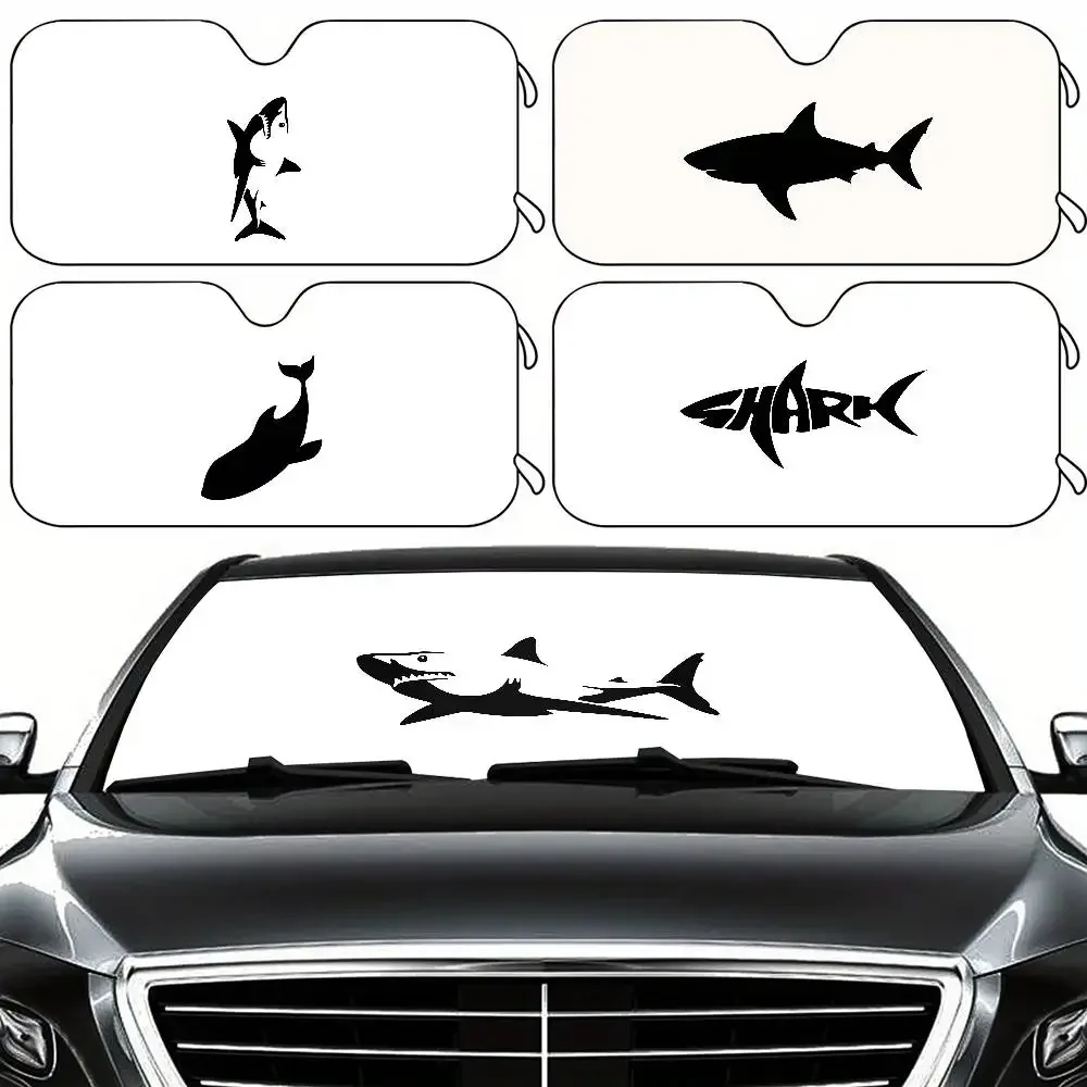 

Dark Shark Car SunShade Car Window Windscreen Cover Sun Shade Auto Sun Visor